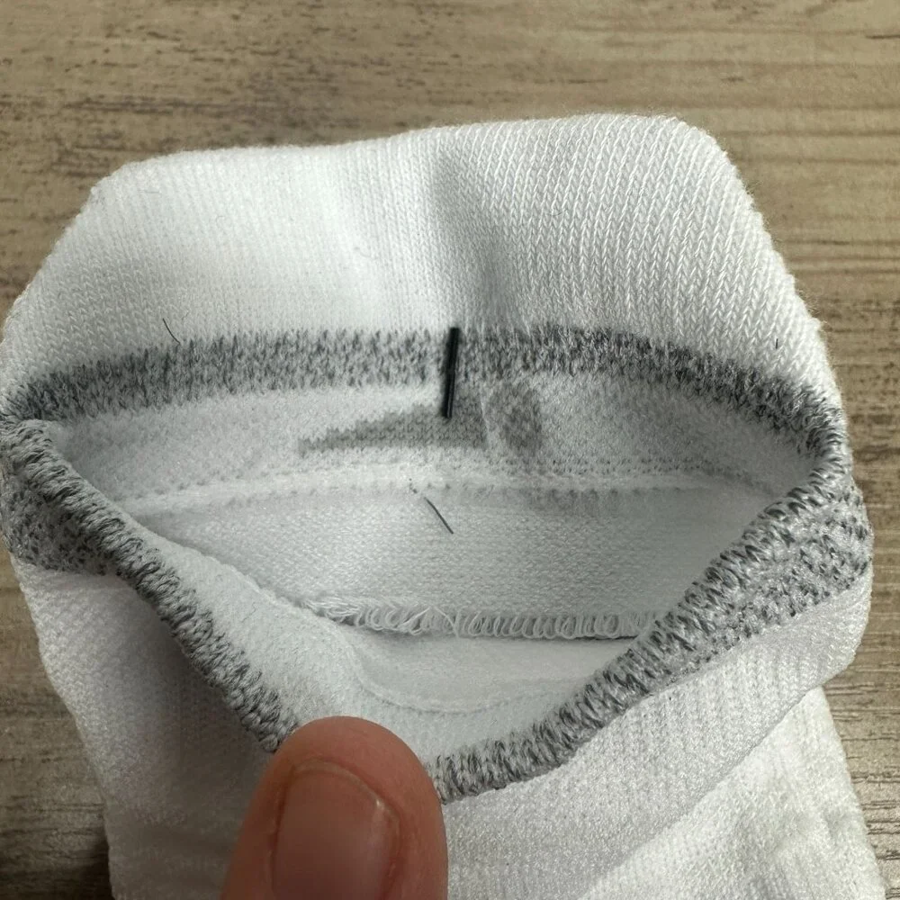 NWT Nike Unisex Spark Cushioned No Show Run Socks White Size Medium (CU7201-100)
